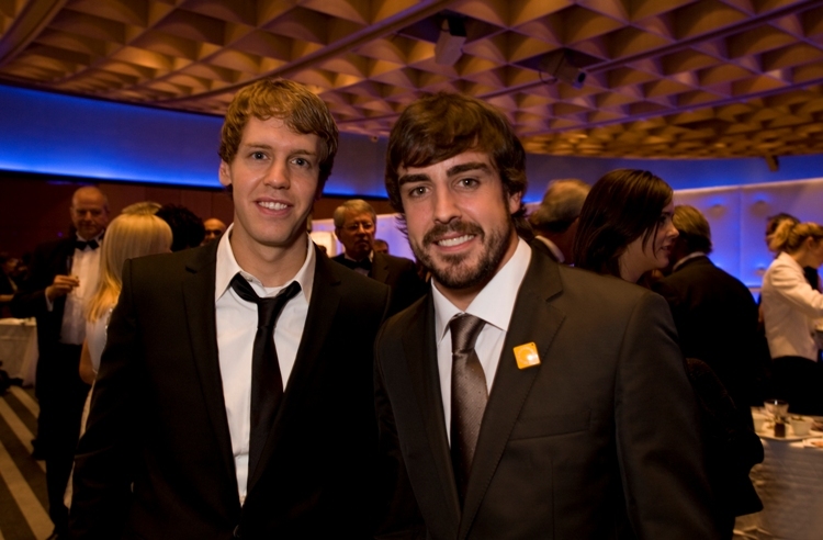 Zukünftige Teamkollegen? Sebastian Vettel und Fernando Alonso