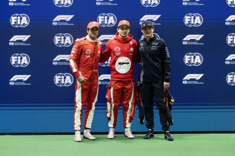 Charles Leclerc, Carlos Sainz & Max Verstappen