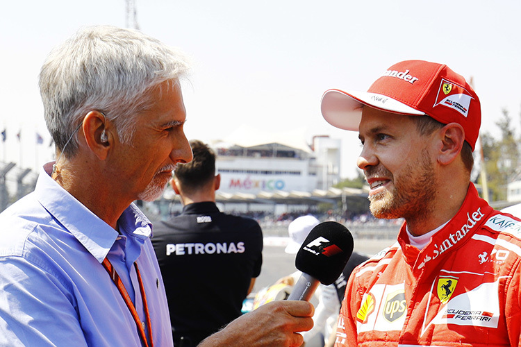 Damon Hill und Sebastian Vettel