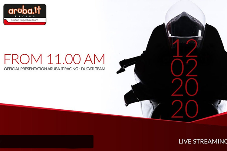 Die Ducati-Präsentation wird live und auf Englisch übertragen