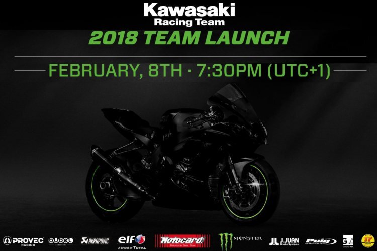 Die Kawasaki-Teampräsentation wird bei Facebook übertragen