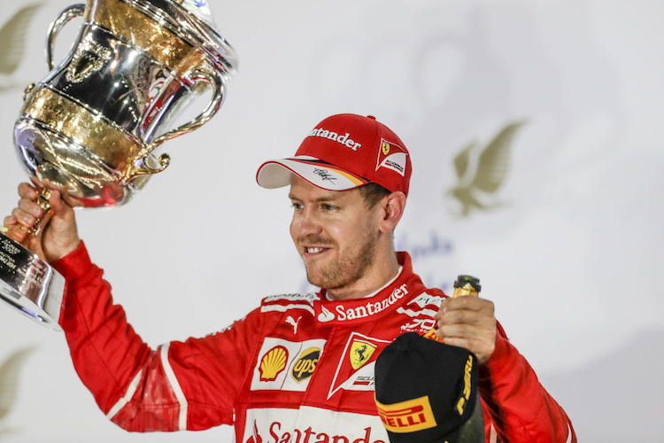 Bahrain-Sieger Sebastian Vettel