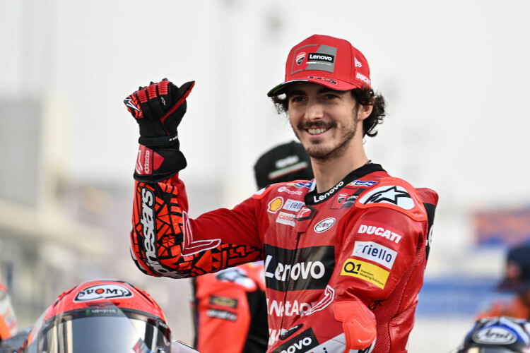 Francesco Bagnaia am Donnerstag in Losail