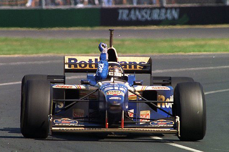 Damon Hill gewann 1996 den ersten Melbourne-GP 