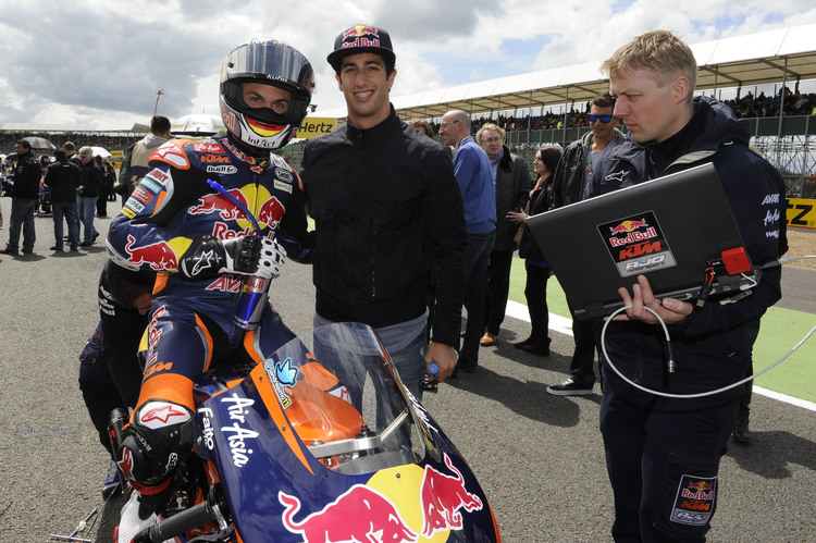 Daniel Ricciardo (rechts) war schon in früheren Jahren ein großer Motorrad-Fan