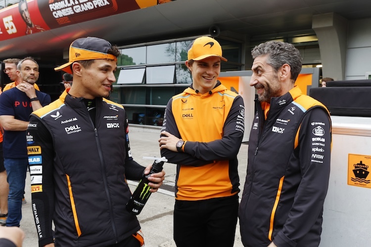 McLaren-Teamchef Andrea Stella war in China zufrieden mit den Auftritten von Lando Norris und Oscar Piastri