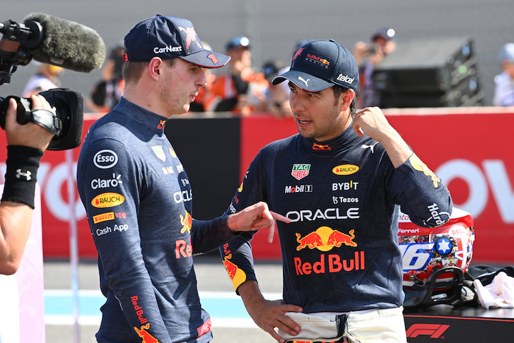 Noch herrscht keine dicke Luft zwischen Max Verstappen und Sergio Pérez