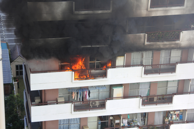 Wohnungsbrand in Mito