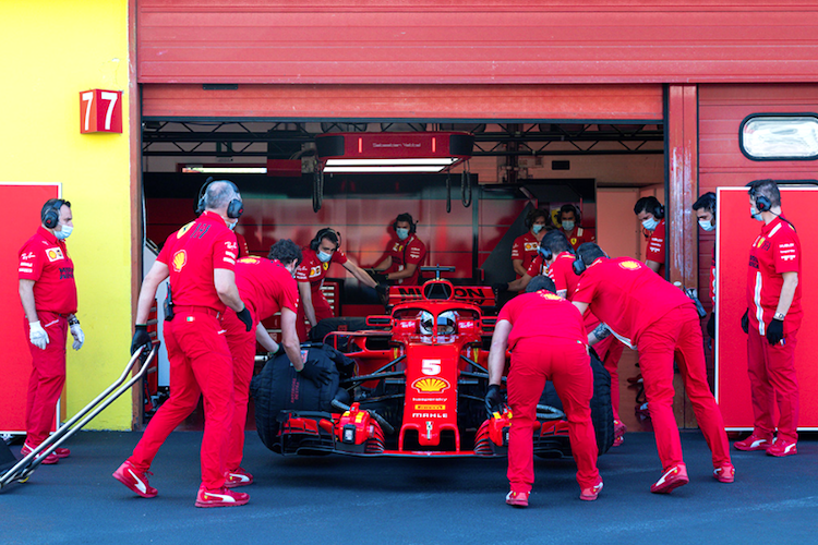 The Ferrari F1 2018 SF71H driven by Vettel once again won the