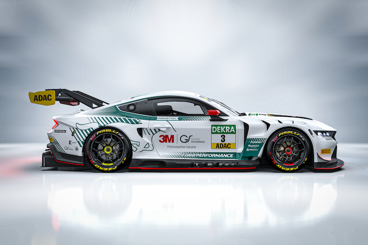 Das erste Design eines Haupt Racing Team Ford Mustang GT3 für das ADAC GT Masters 2025