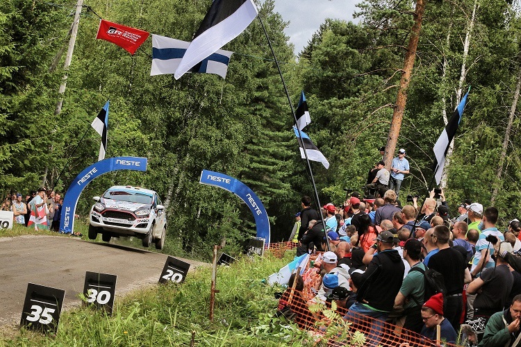 Julius Tannert bei der Rallye Finnland