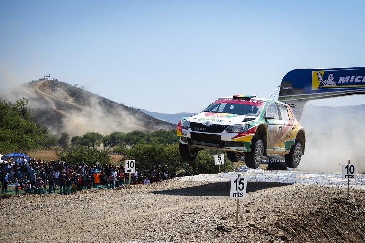 Der junge Bolivianer Marco Bulacia kämpfte um den WRC2-Sieg