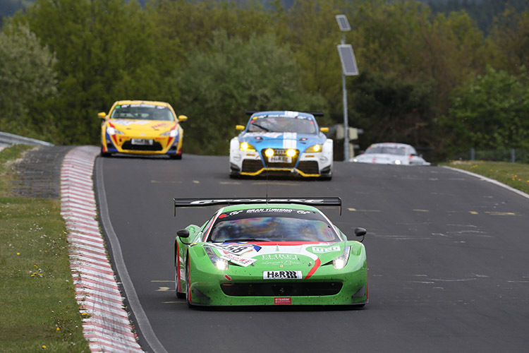 Passt sich farblich der «Grünen Hölle» an: GT Corse by Rinaldi Ferrari F458 Italia GT3