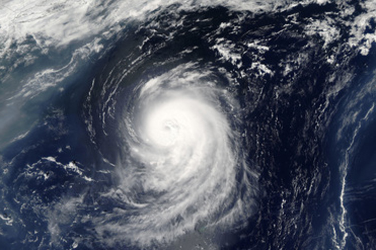 Hurricane Irene aus dem All betrachtet