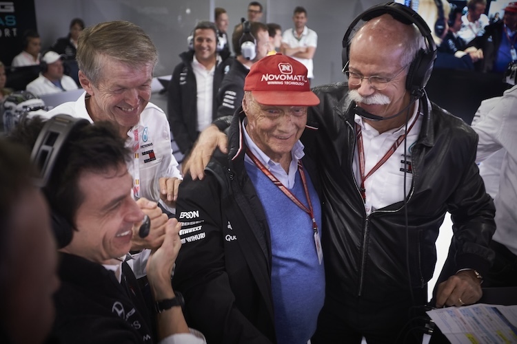 Niki Lauda, jahrelang der allseits beliebte Aussenminister des F1-Rennstalls von Mercedes-Benz
