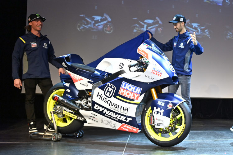 Das neue Arbeitsgerät von Darryn Binder und Lukas Tulovic für die Moto2-WM 2023