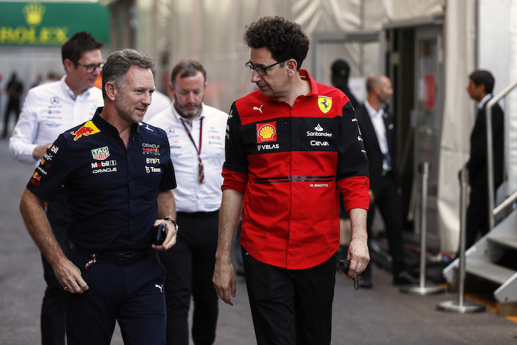 Christian Horner und Mattia Binotto