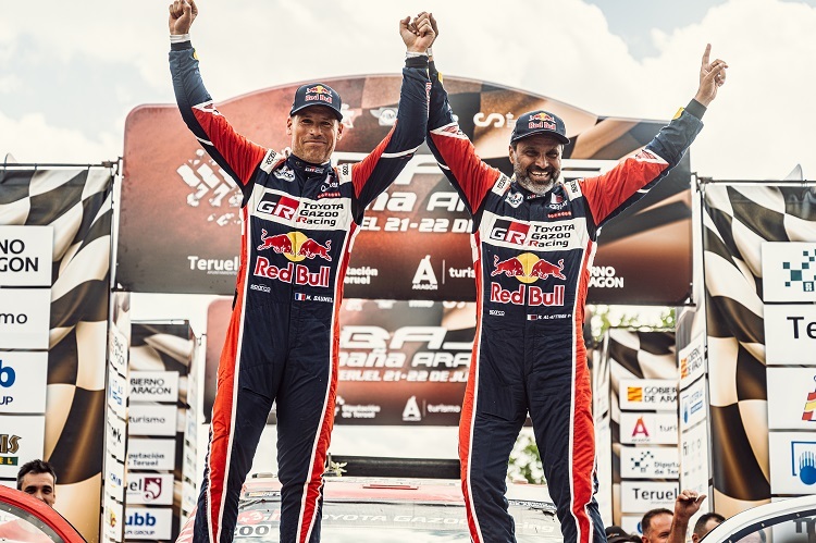 Mathieu Baumel und Nasser Al-Attiyah, Sieger in Spanien