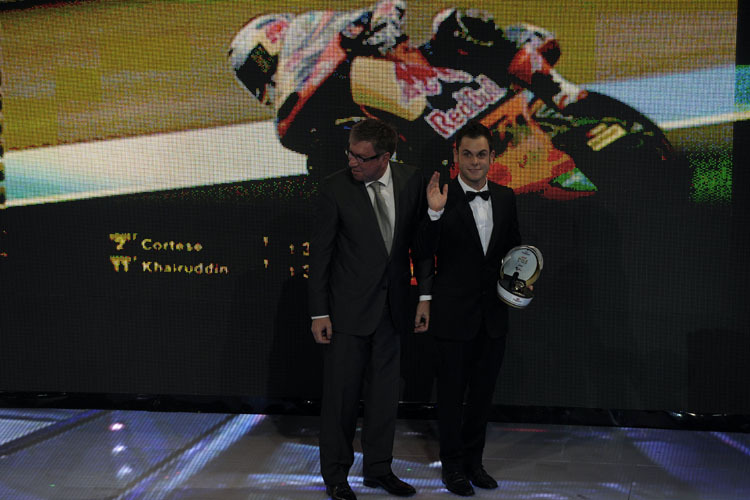 Sandro Cortese erhielt mehrere Auszeichnungen der FIM