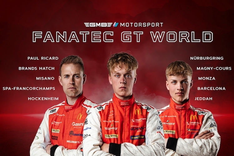Das dänische Fahrertrio von GMB Motorsport