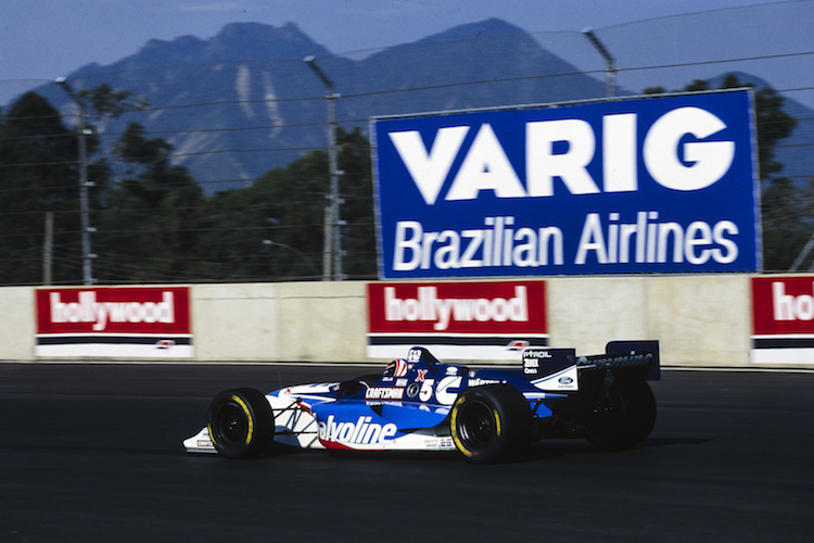 Der US-Amerikaner Robby Gordon bewegt beim IndyCar-Rennen «Rio 400» 1996 einen Reynard-Cosworth des Rennstalls von Derrick Walker