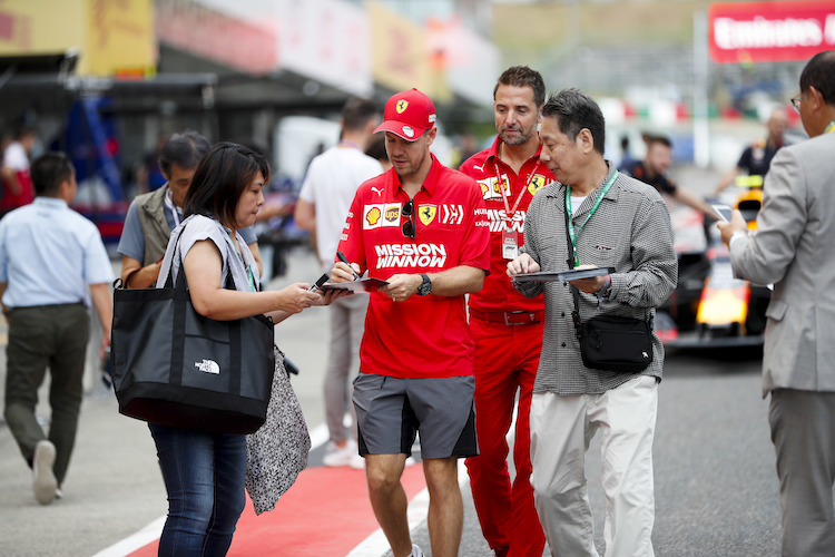 Sebastian Vettel in Suzuka
