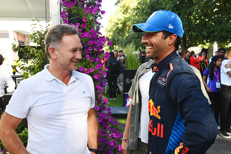 Christian Horner und Daniel Ricciardo