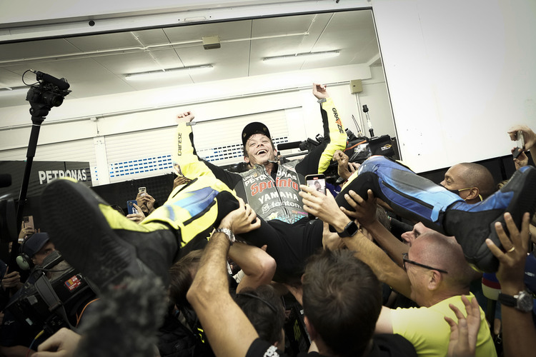 Valentino Rossi bei seinem letzten MotoGP-Rennen in Valencia
