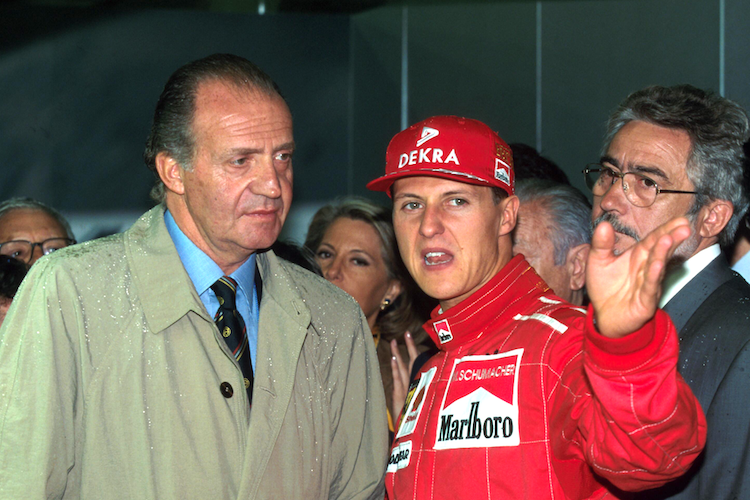 König Juan Carlos I. mit Michael Schumacher