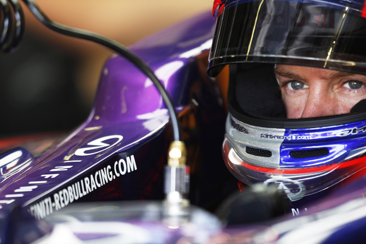 Sebastian Vettel darf dem Renntag gelassen entgegen sehen