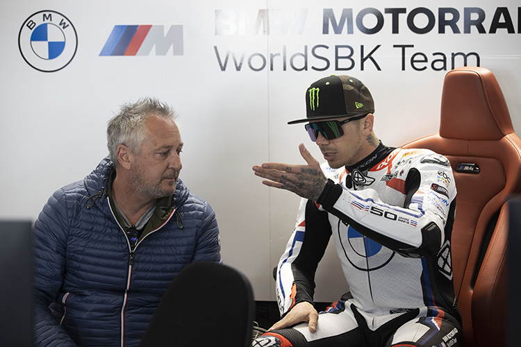 Scott Redding with his manager Michael Bartholemy