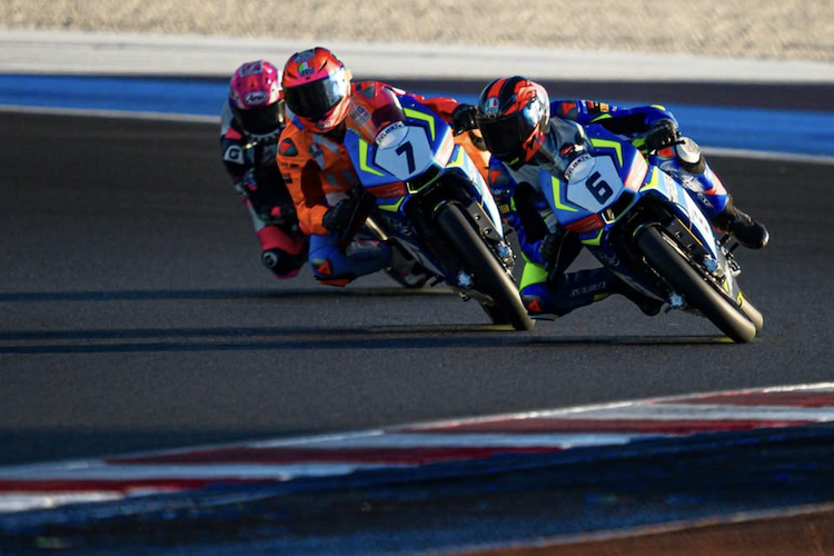 Auch auf der Rennstrecke in Misano durften die Nachwuchstalente ihre Runden drehen