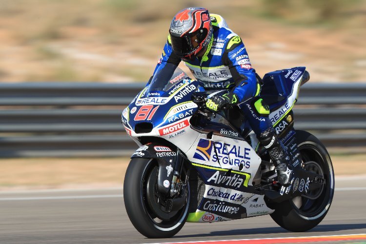 Jordi Torres in Aragon auf einer MotoGP-Ducati