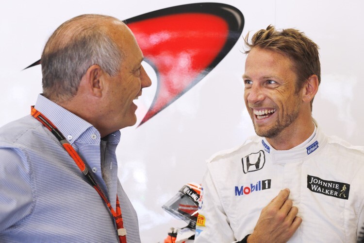 Ron Dennis mit Jenson Button