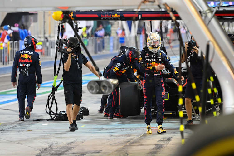 Max Verstappen nach seinem Ausfall in Bahrain
