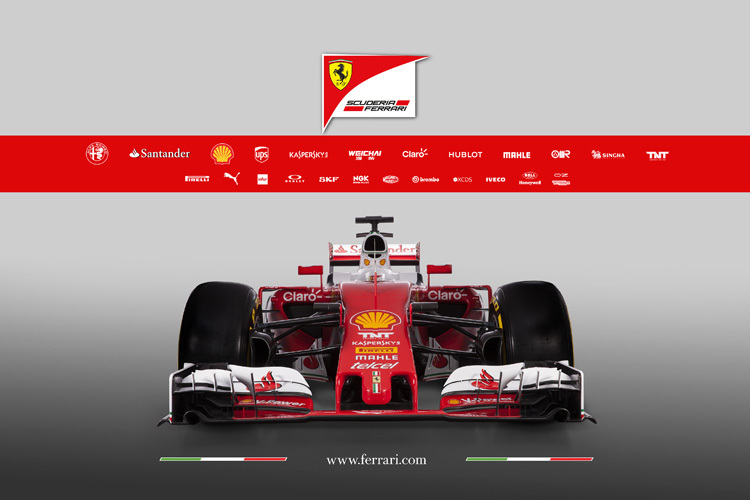 Der neue Ferrari von vorne: Knubbelnase wie Williams