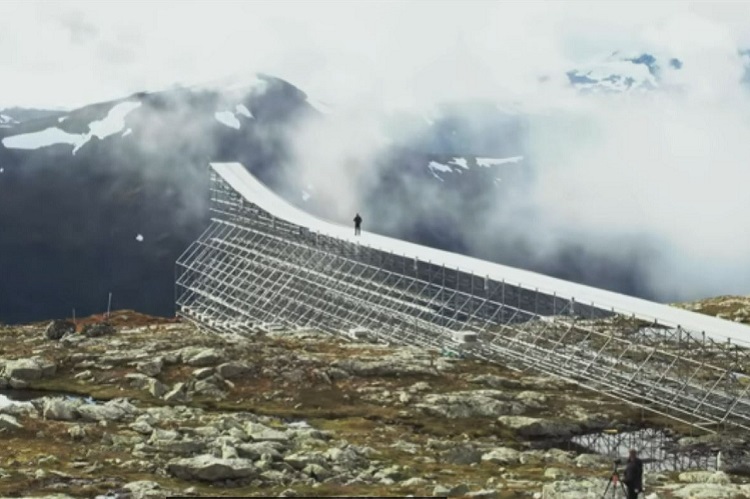 Sieht nicht sehr einladend aus: Die Rampe am Geiranger Fjord in Norwegen