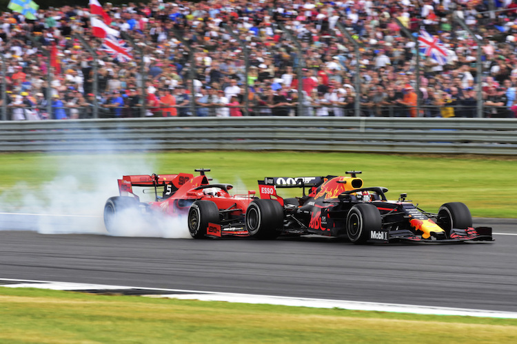 Keine Punkte in Silverstone: Vettel krachte Max Verstappen ins Heck