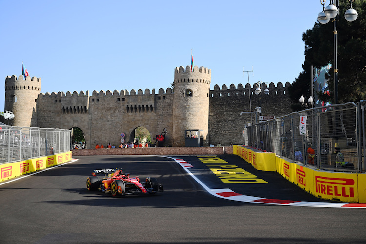 Ferrari-Star Charles Leclerc sicherte sich in Baku die Pole für den GP am Sonntag
