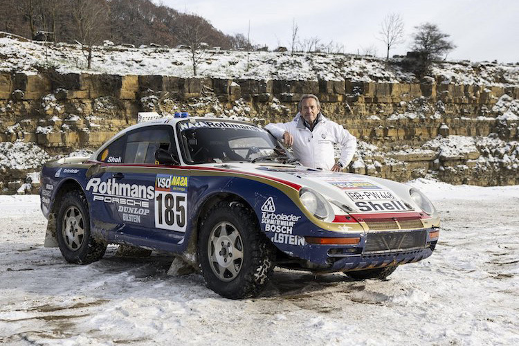 Für Porsche bestritt der Belgier auch die Rallye Dakar