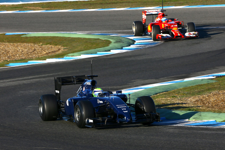 Massa vor Alonso gestern, Massa vor Alonso heute in der Tabelle