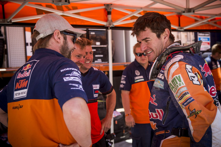 Marc Coma (re.): Bei der Dakar-Erfahrung ist sein KTM-Team den Gegnern überlegen