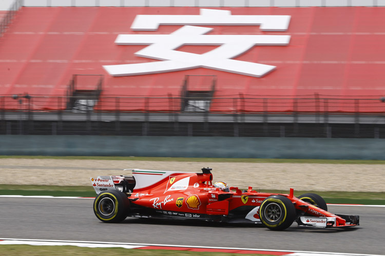 Sebastian Vettel war im letzten freien Training zum China-GP der Schnellste