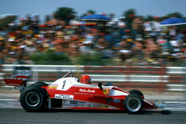 Niki Lauda 1976 im Ferrari