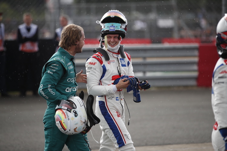 Sebastian Vettel und Mick Schumacher