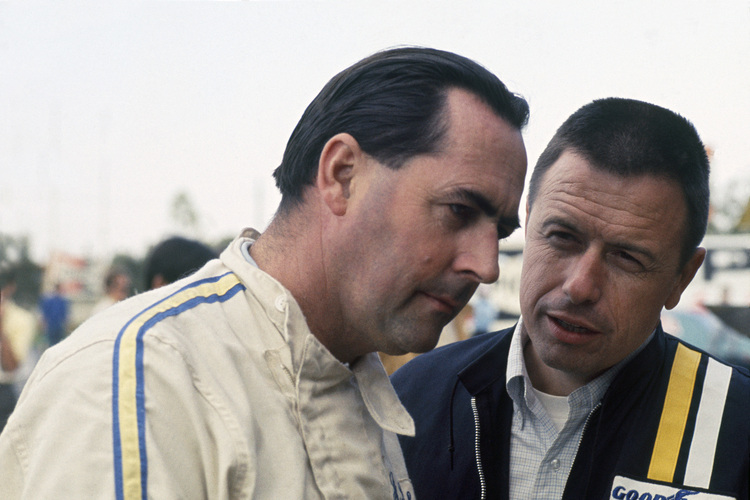 Brabham mit Reifenmann Mehl 1969