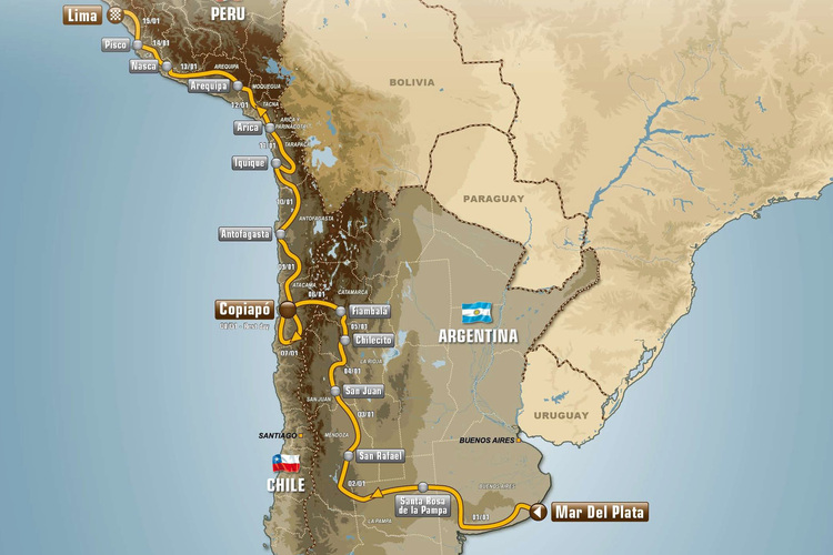 Die Rallye Dakar 2012