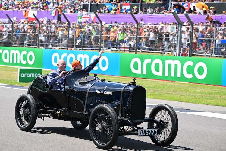 Max Verstappen in Silverstone