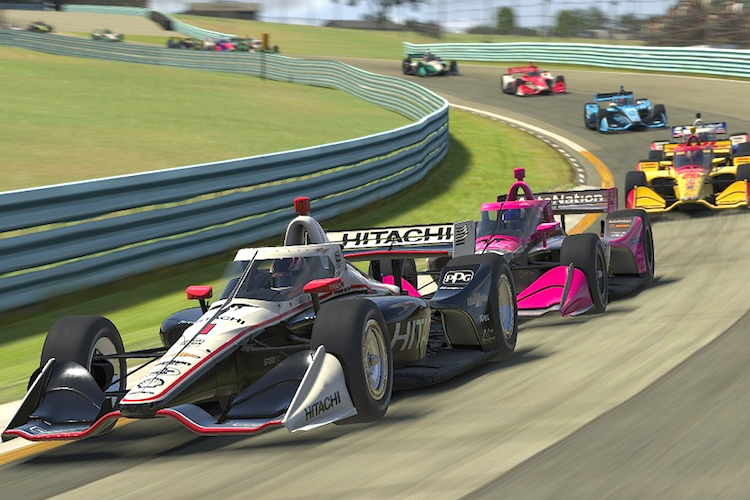 Das virtuelle Feld der IndyCars