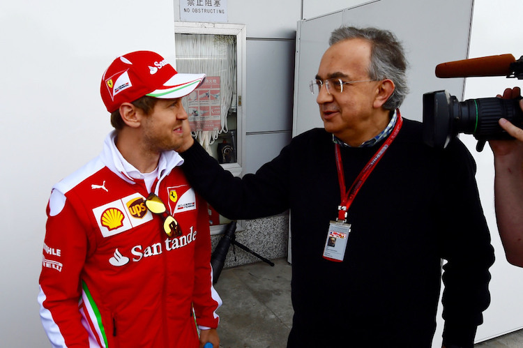 Sebastian Vettel und Sergio Marchionne